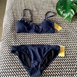 Michael Kors navy bikini. M